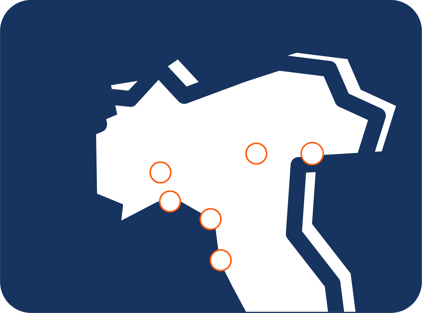 mappa nord italia